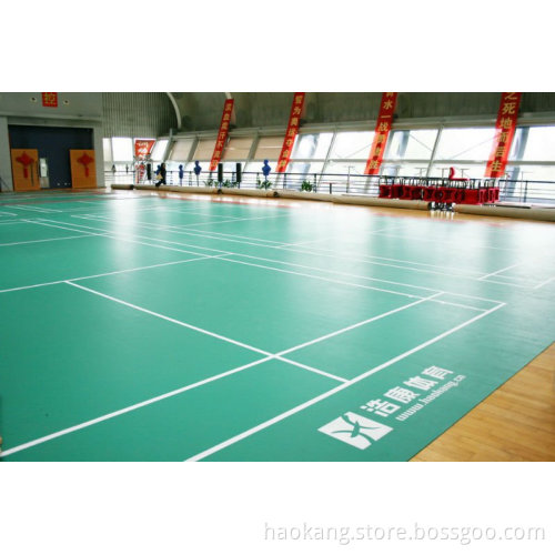 Anti-slip Badminton Court PVC Sport Floor